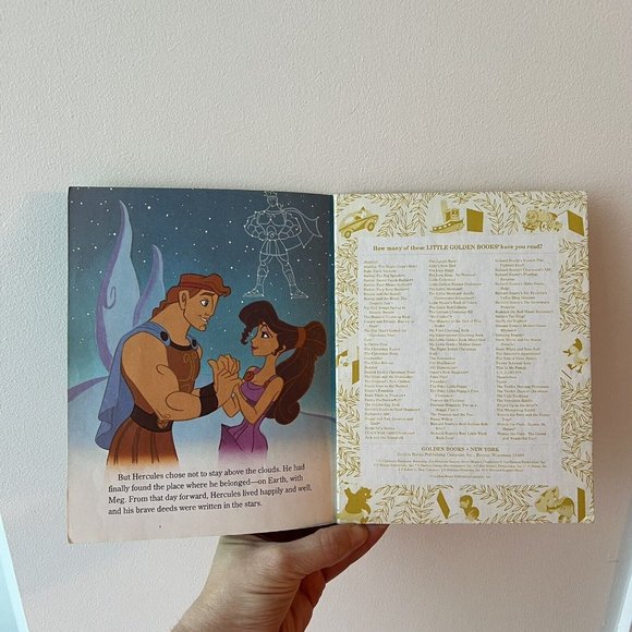 Disney Hercules Little Golden Book First Edition 1997 Greek Myth - Picture 2 of 10